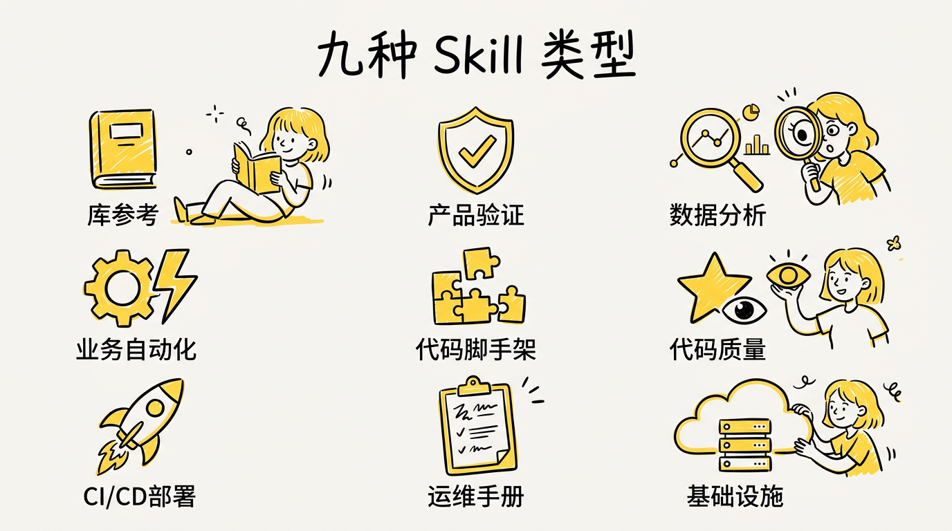 九种 Skill 类型总览